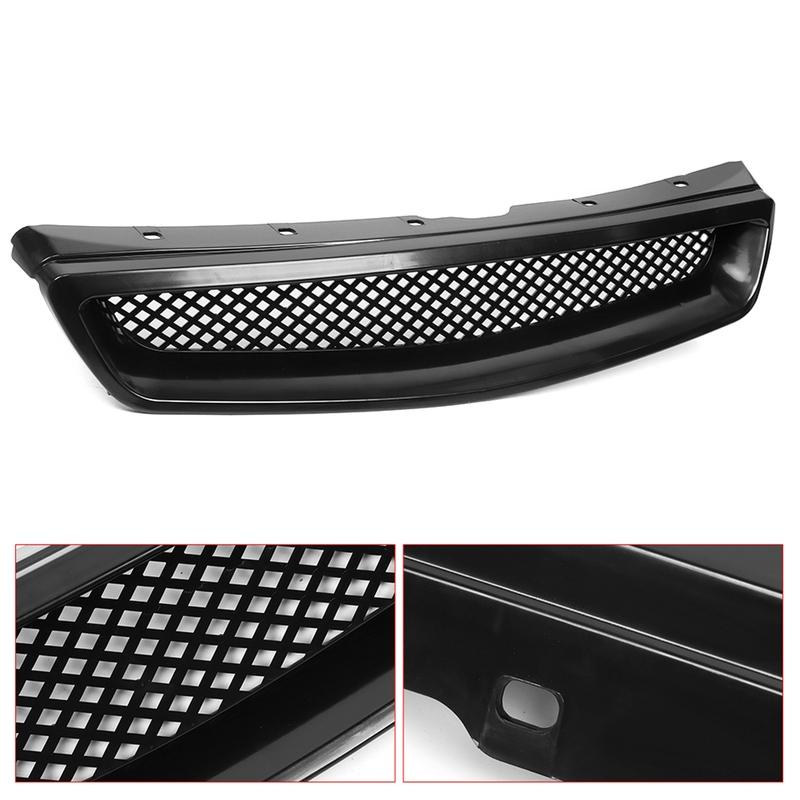 Griglia cofano anteriore Griglia per EK Stile JDM Type R Adatta per Honda Civic 1999 ‑ 2000
