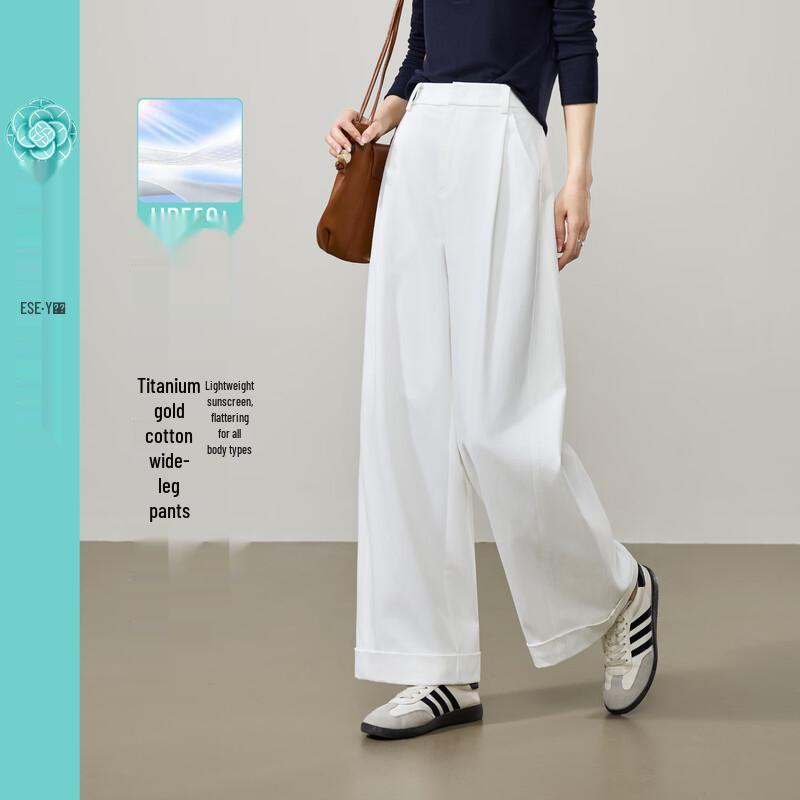 ESE-Y Women's High-Waist Loose Wide-Leg Casual Pants