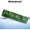 LINStore Detroit, MI City Sign Rustic Vintage Metal Art Wall Decor Office/Home/Classroom 4” X 16”