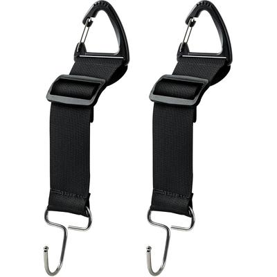 2 Stück Auto Haken Universal Auto Sitz Kopfstütze Haken, Schwarz