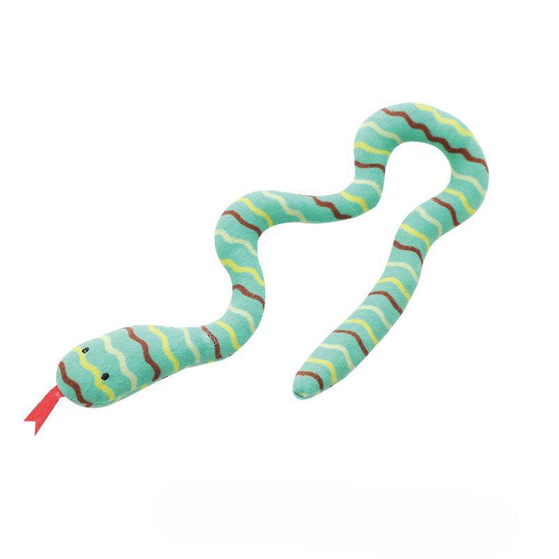 

Cat Catnip Toy Interactive Toy Plush Cat Gluttonous Snake Bite-Resistant Molar Interactive Toy Gift For Cat Pet Accessories зелёный