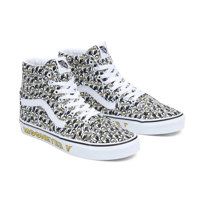 Vans Mooneyes X Vans Sk8 Hi 'True White Yellow' Vans VN0A7Q5N6M5