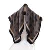 Classic Plaid Herringbone Pattern Cotton And Linen Small Square Scarf Silk Scarf Imitation Velvet Headscarf Shawl Sun Protection Scarf