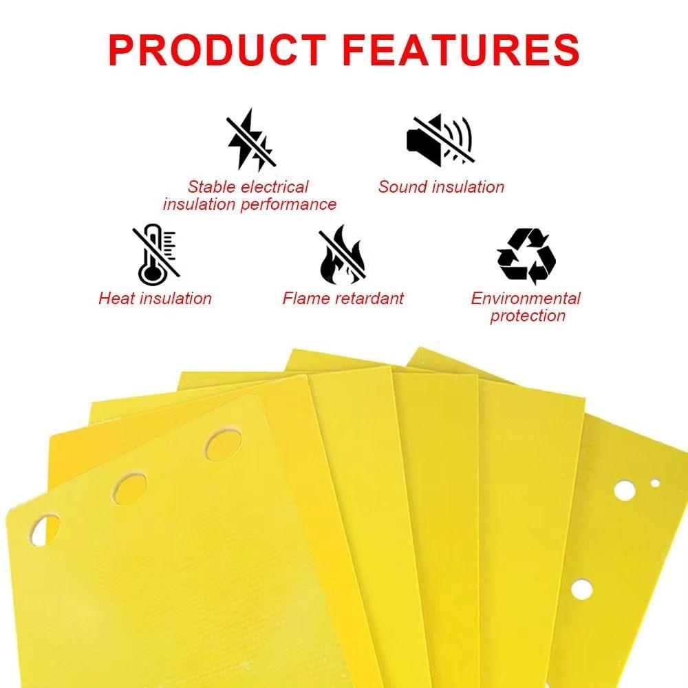 High Temperature Resistant Epoxy Board Yellow Circuit Insulation Board Protection Board  Battery