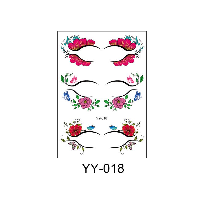New Trendy Disposable Eyelash & Eyeshadow Tattoo Stickers