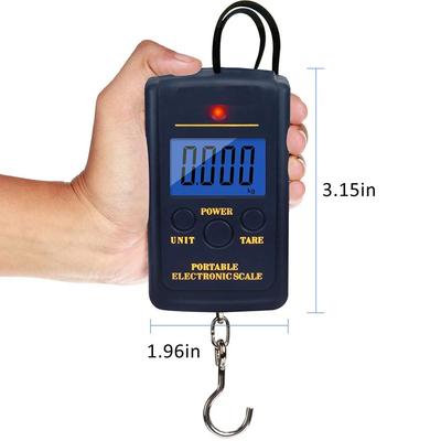 1 Stück Multifunktionale Mini 40kg/10g Elektronische Hängende Angel-Gepäckwaage Tragbare Digitale Handliche Taschen-Gewichtshakenwaage