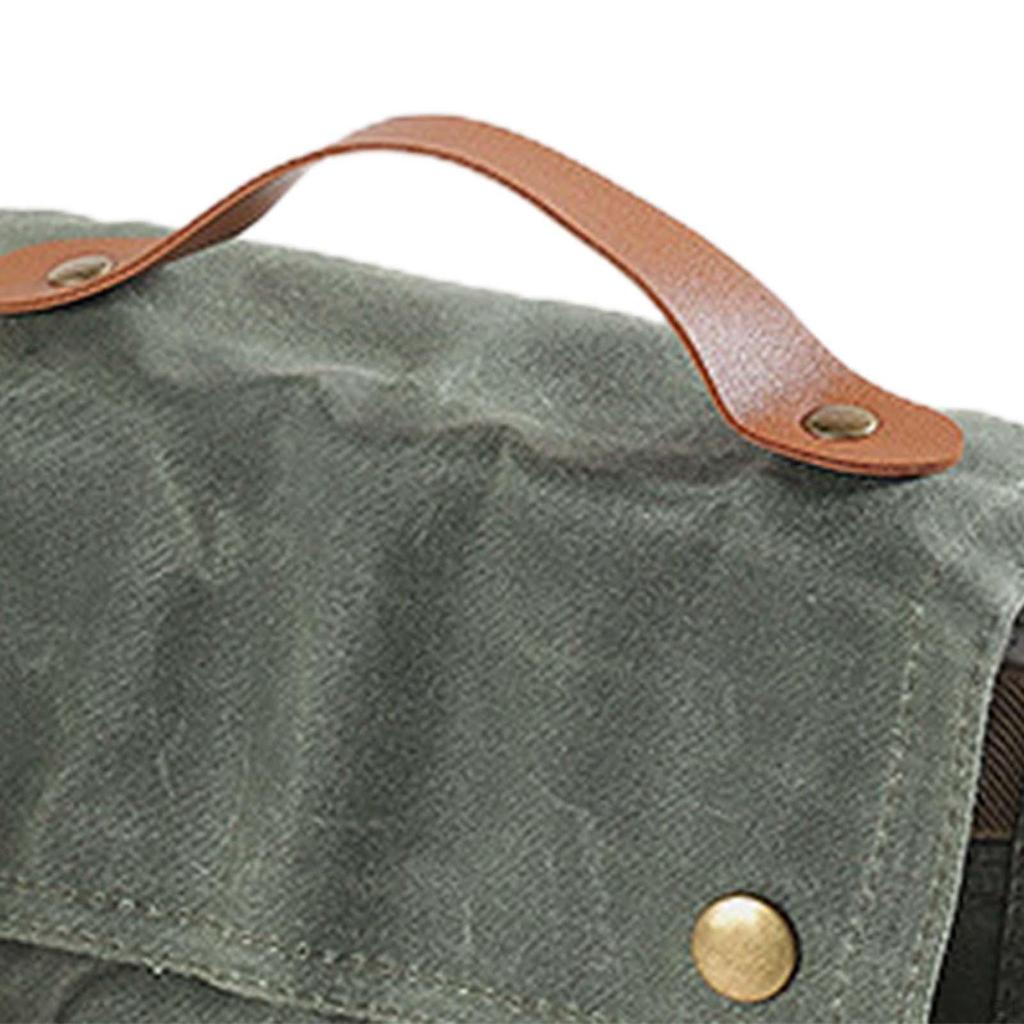 12 Piece Camping Condiment Storage Set Bottle Holder with Canvas Bag Roll