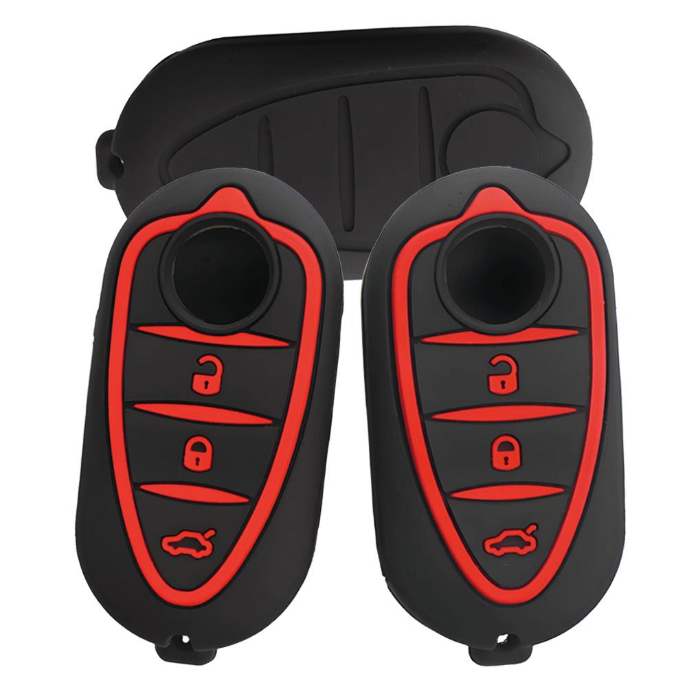 Silicone Key Cover Holder For Alfa Romeo Giulietta Myth Junior 4C Romeo Mito Myth 159 Gto Gta Car Remote Control Car Accessories