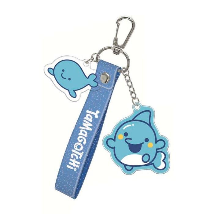 Kamio Japan Tamagotchi Glitter Tag Keychain Irukacchi Keychain, Mascot Included, Tamagotchi Paradise 310766