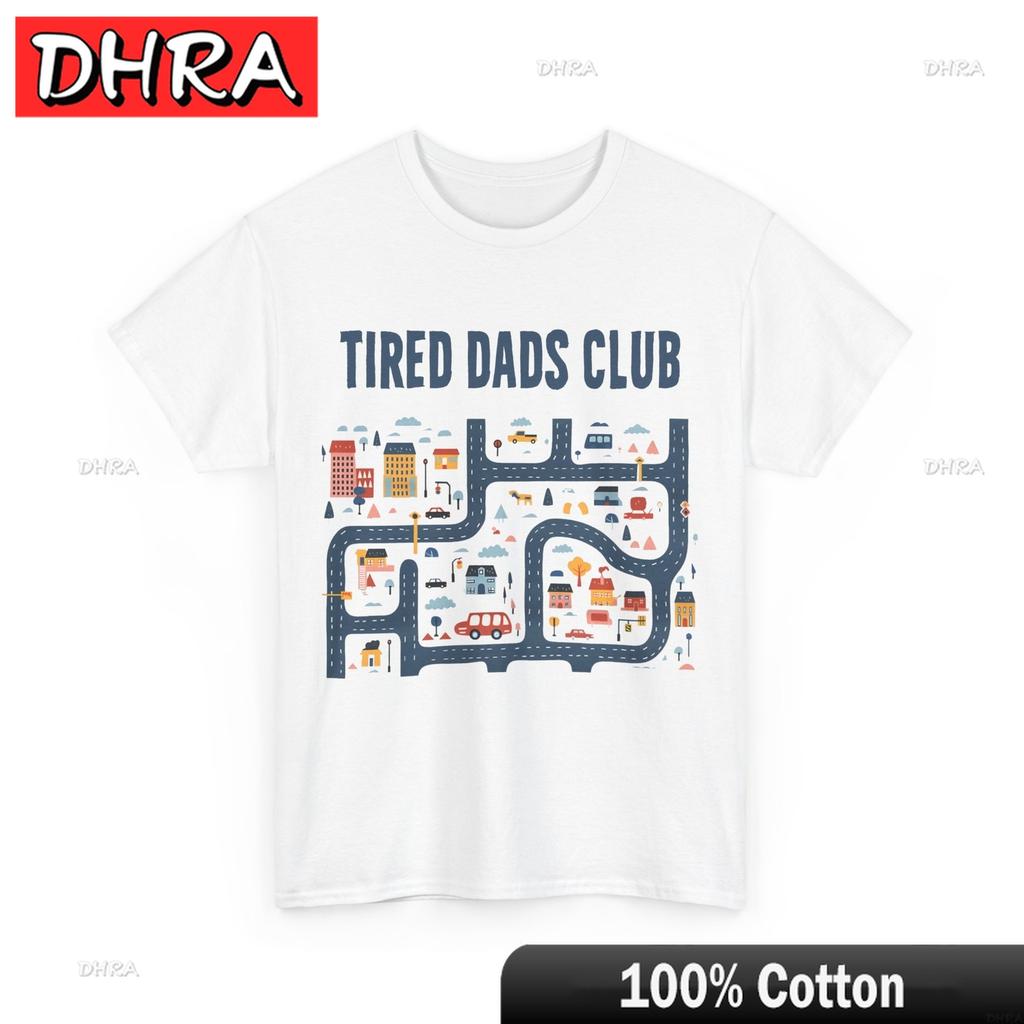 Papa T-Shirt Müde Väter Club Spielzeugautos Vatertag Shirt Anime Retro Kräftig Frisch Stilvoll Weiß Lustig Ästhetisch T-Shirt Party Stil