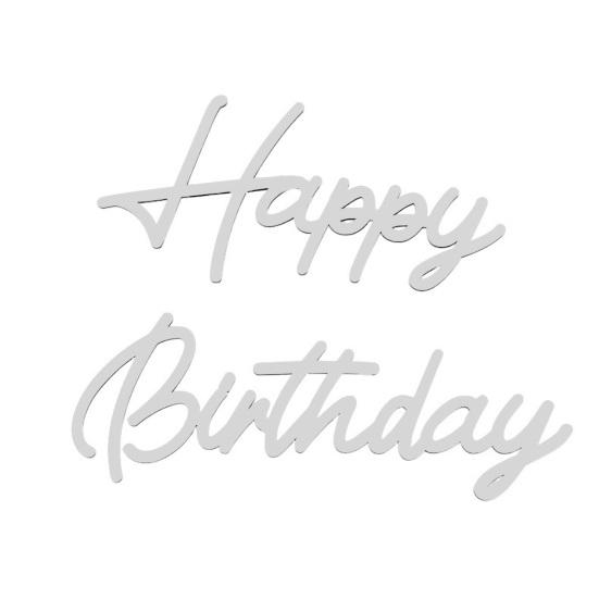 Happy Birthday Wooden Sign Reusable Happy Birthday Letters Sign for Balloon Arch Backdrop Wall Decoration Photo Prop