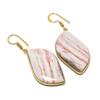 Bloodstone Gemstone 925 Solid Sterling Silver Jewelry Earring 2.13" GK-5748