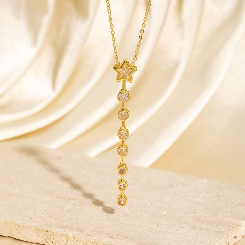 Retro Colorful Zircon Collarbone Chain Irregular Crystal Luxury Pendant Y-shaped Long Tassel Jewelry Accessories