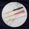 LAYANA a Luxurious Gift Stainless Made In Gold-Rimmed Chopsticks, Idea. Gold-plated Chopsticks, 23cm, SUS18/10 Steel, Taiwan, White.