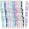 36 Stuks Tandheelkundige Pen Cadeaus Tanden Balpennen Groothandel Tanden Thema Schrijfpennen Intrekbare Zwarte Inkt Pennen Motiverende Werk Pennen Ro