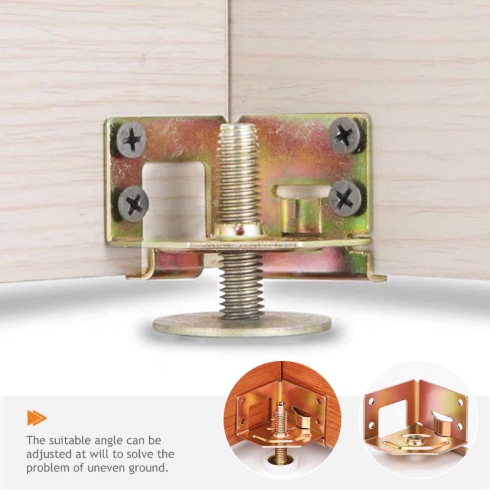 4 Stück Möbel Seitlich Montierte Verstellbare Möbel Füße Pads Tischbein Nivellierungsmatte Schränke