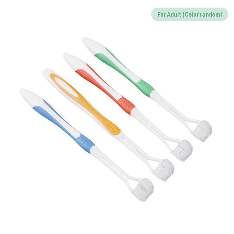 

Three-Sided Care Toothbrush Soft Bristled Toothbrush Household Oral Clean Tool as the picture