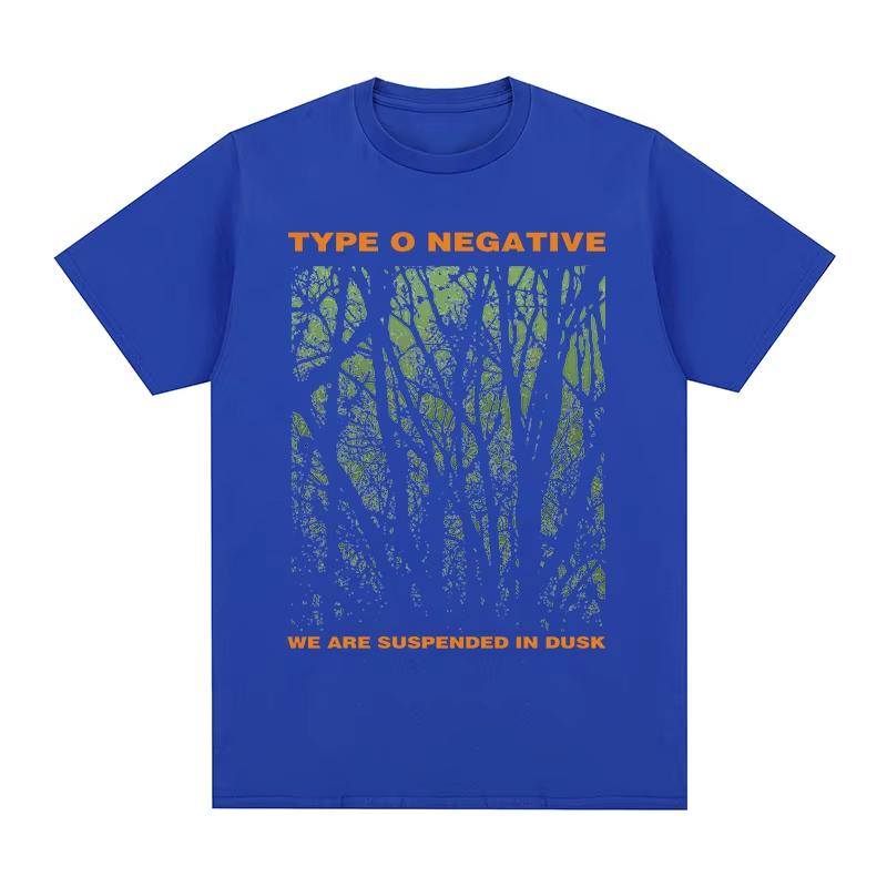 Men's & Women's New Vintage T‑Shirt with Type O Negative Suspended In Dusk Essential Rock Band Graphic Print Women And Men T-shirt