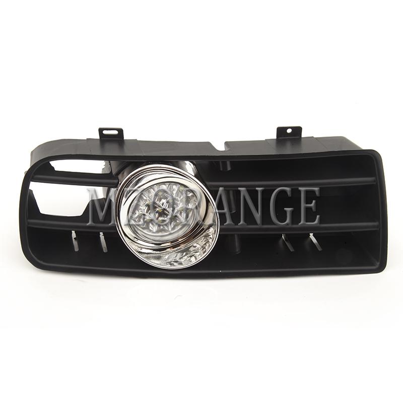 Fog Lights LED for VW Golf 4 MK4 GTi TDI 1997-2006 Headlight DRL Driving Fog Lamp Racing Grill COVER Car Accessories 1 Pair