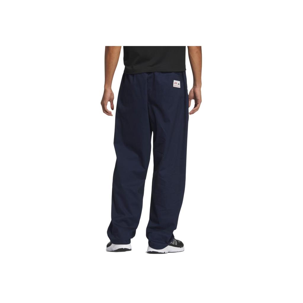 Adidas MS W PN Solid Color Comfortable Versatile Casual Pants Men Bottoms Navy-Blue JN9482
