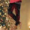 Women's Leggings Vintage Fashion Casual Ankle-Length High Waist  Halloween Rose Skull  Printing Thermal Warm Soft Breathable Micro-elastic
