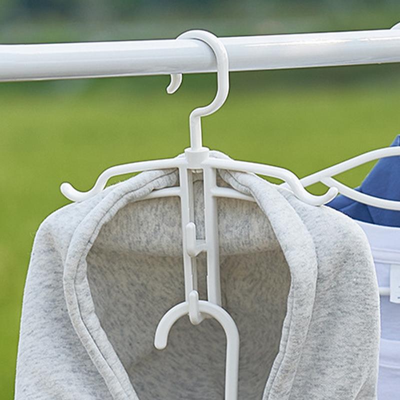 Rutschfeste Kleiderbügel Kleiderbügel Zum Trocknen mit 2 Haken Hoodie Hochwertiges PP-Material Nahtloser Kleiderbügel Multifunktional