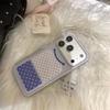 Polka Dot Smiley Face Foldable Anti-fall Phone Case for iPhone 14/13, Apple 17/16/15 PROMAX