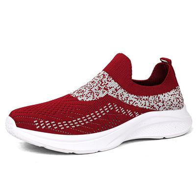 Zapatillas casuales ligeras para correr para mujer Malla cómodas zapatillas de suela blanda Zapatillas transpirables para caminar mocasines de talla grande para mujer