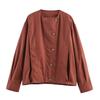Araltay New Arrival Fashion Style Women's Clothing Fashion All-Match Linen Blend Pilot Jacket Outwear 8332586