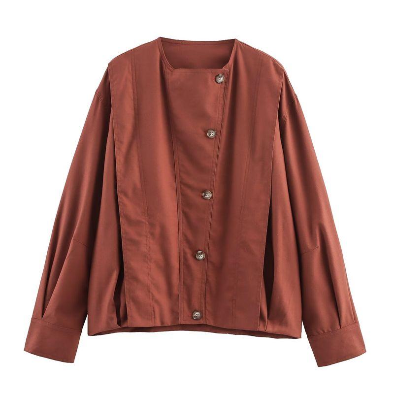Araltay New Arrival Fashion Style Women's Clothing Fashion All-Match Linen Blend Pilot Jacket Outwear 8332586