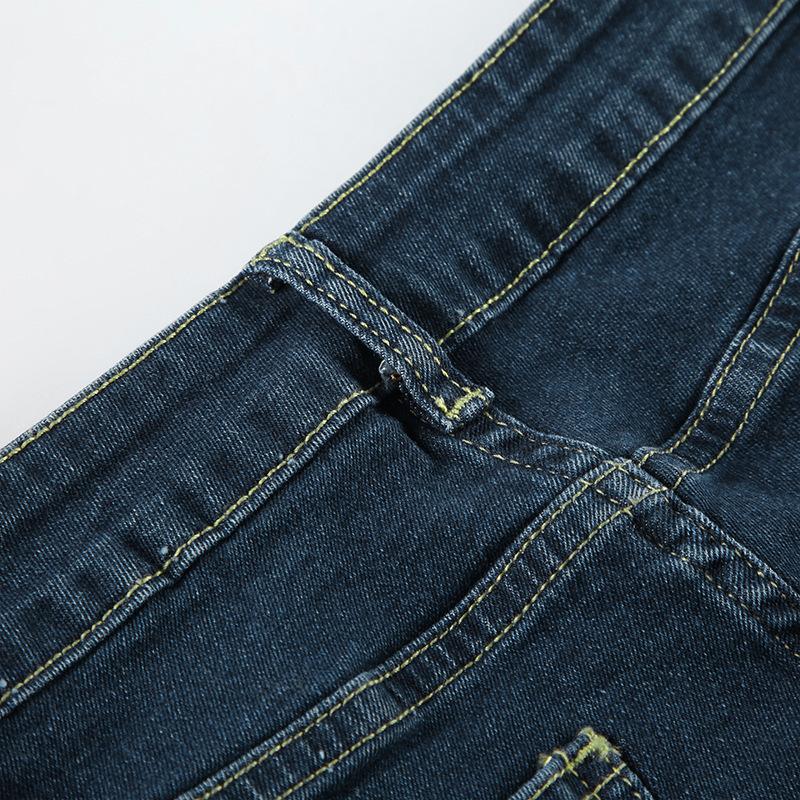 Plant Printed Embroidery Y2K Flare Jeans Women Vintage Skinny Boot Cut Trousers Fashion Street 2000s Denim Pants Fall
