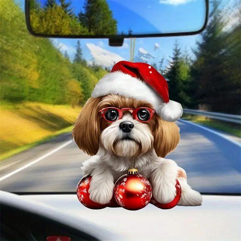 Car Acrylic Stylish Pendant Perfect For Decorative Touch In Vehicles And Trees Holiday