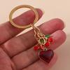 Fresh Fruit Keychain Simple Love Cherry Bag Pendant Fashion Key Accessories Couple Family Keychain Pendant