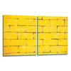 2x GLASS PROTECTIVE PLATE FOR STOVE 40x52 BRICK