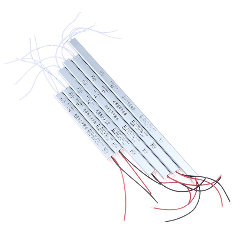 ספק כוח מיתוג דק DC12V מ-AC 220V, דרייבר LED, שנאי תאורה עבור פס לד 18W 24W 36W 48W 60W 72W
