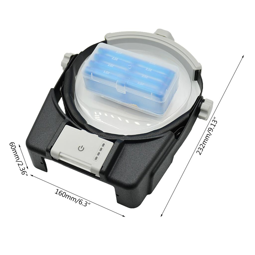 Magnifying Glasses, Heads Magnifier Glasses with 4 LED Lights,1.5X 2X 2.5X 3.5X Magnifier for Reading