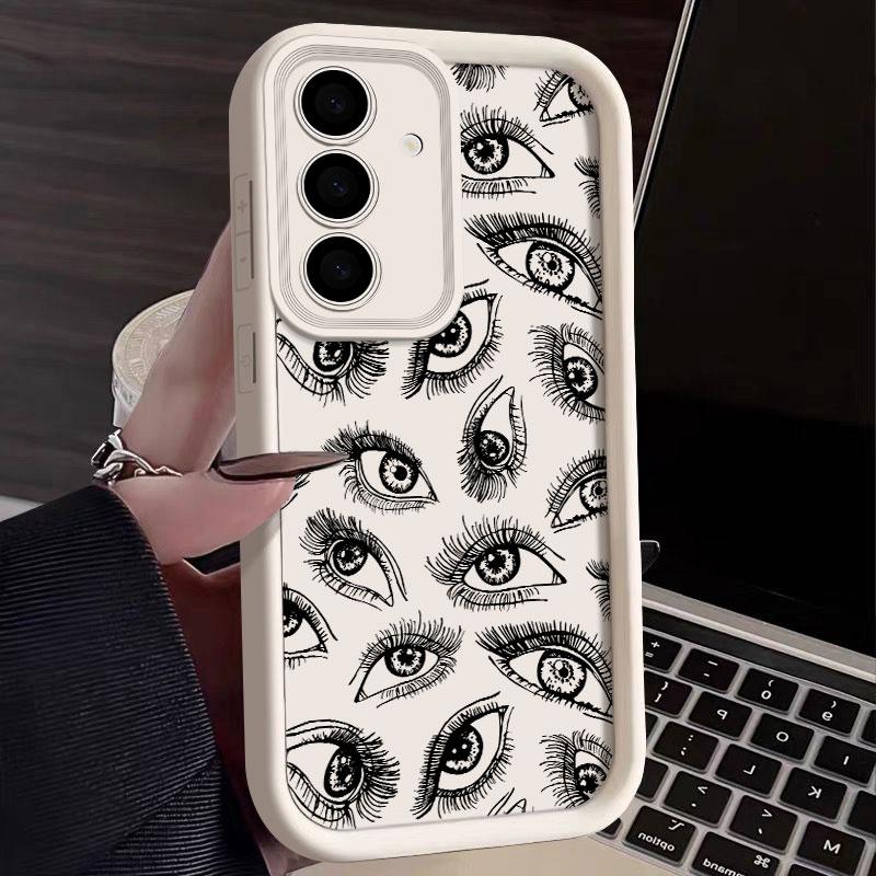 The Evil Eye Blue Eyes Phone Case For Samsung S26 S25 S24 S23 S21 S20 Ultra For Galaxy S25 S24 FE S26 Plus Funda Silicone Cover