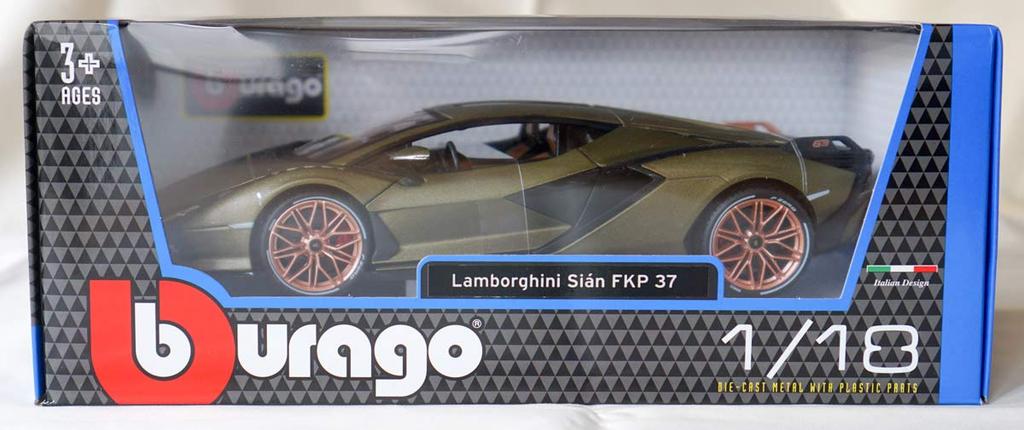 Burago 1/18 Lamborghini Sian FKP 37 Hybrid 2020