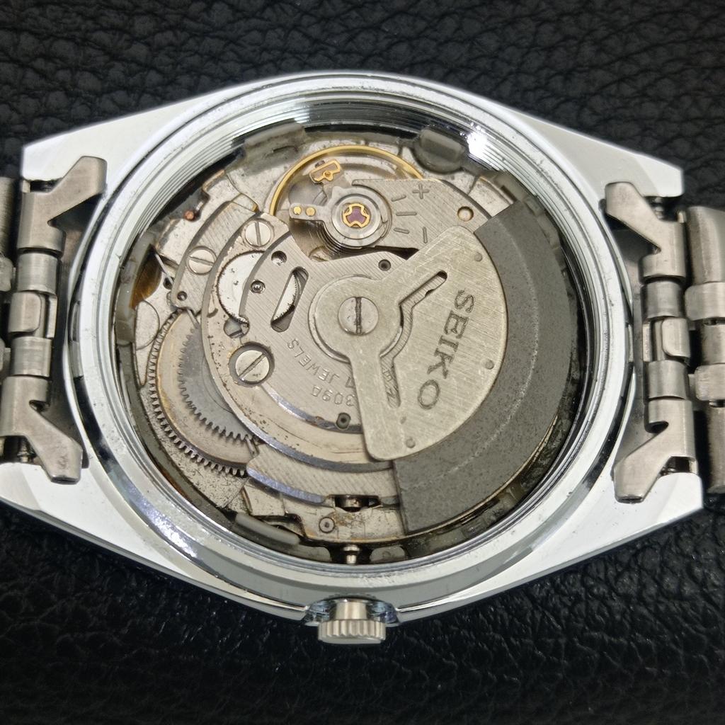 JAPAN VINTAGE REFURBISHED SEIKO 5 AUTOMATIC 6309A MENS ORANGE WATCH a442426-1