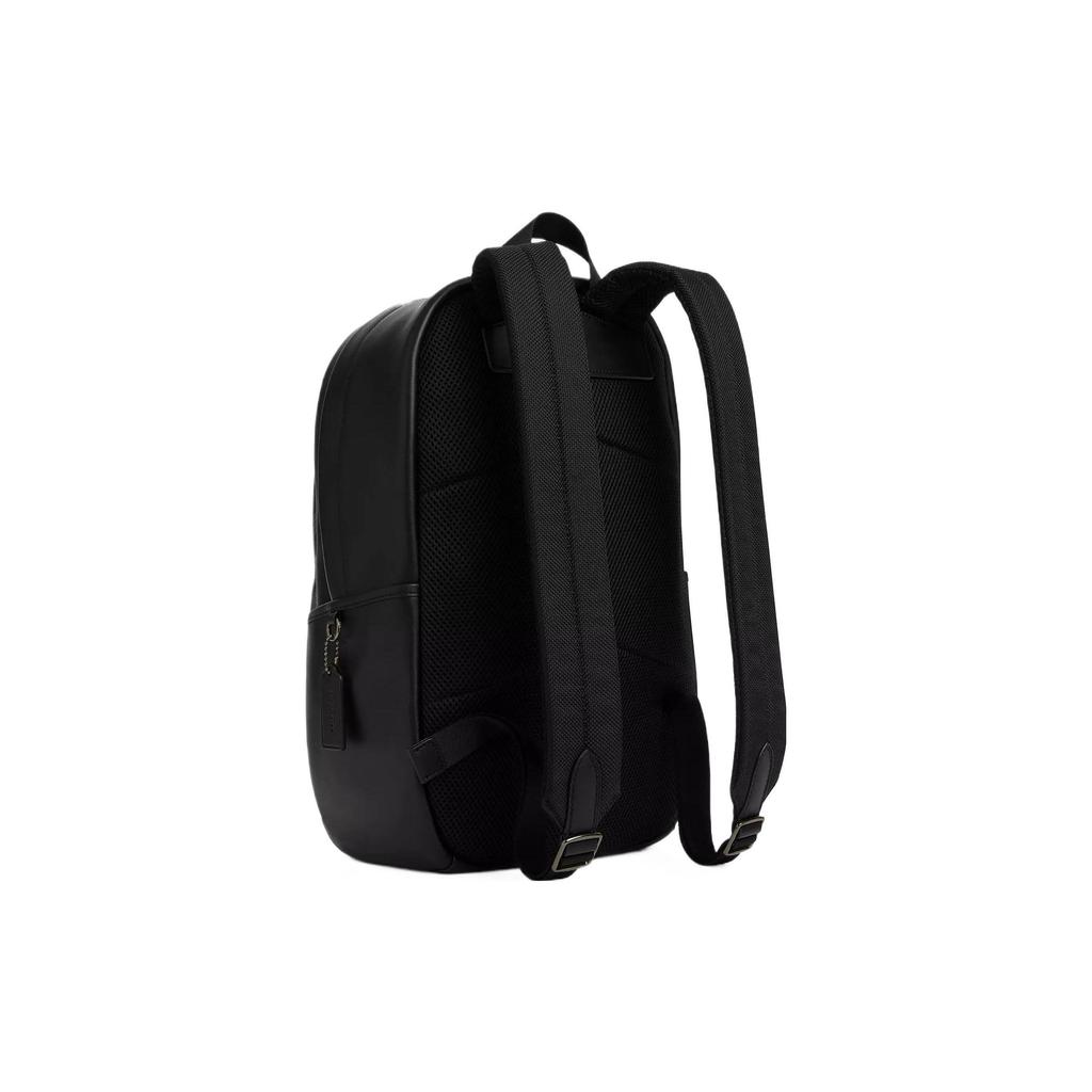 Coach Edge 30 Logo Classic Monogram Large Capacity Backpack Men Backpack Copper Charcoal Black CM024-QBMI5