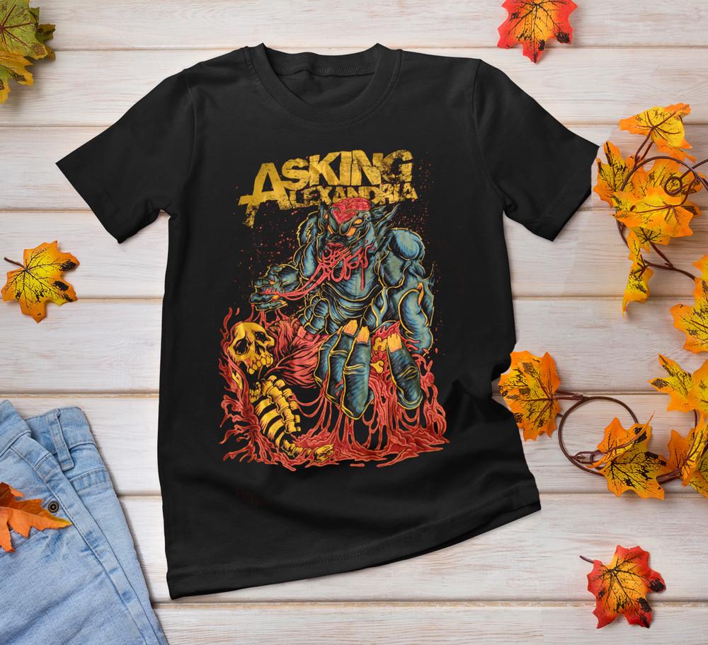 New Rare Asking Alexandria opruiming Black S234XL Shirt Unisex T-Shirt XXXL