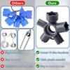 2 Pcs ABS 10 in 1 Faucet Aerators Removal Tool,Universal Faucet Key Aerator Remover Fits M16.5 M18.5 M21.5 M22 M24 M28,Aerators Removal Tool for Hidde