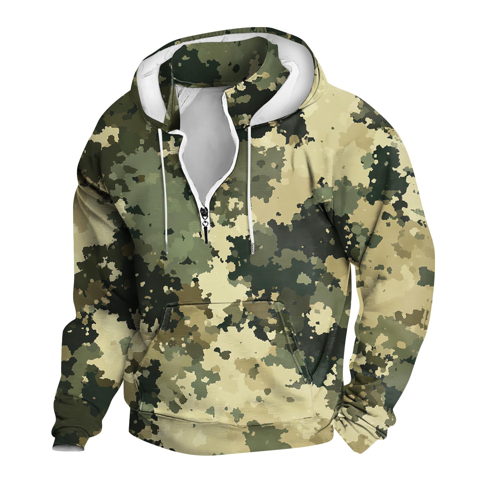 

Весняно-осінній чоловічий світшот зі стоячим коміром - це повсякденні светри на відкритому повітрі, топи L армія зелений колір