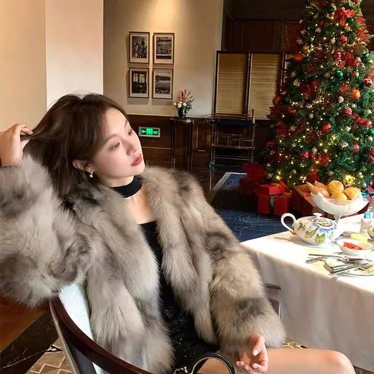 Imitation Fox Plush Fur Coat Women's Fashion Autumn and Winter Light New Plush Short Coat Young