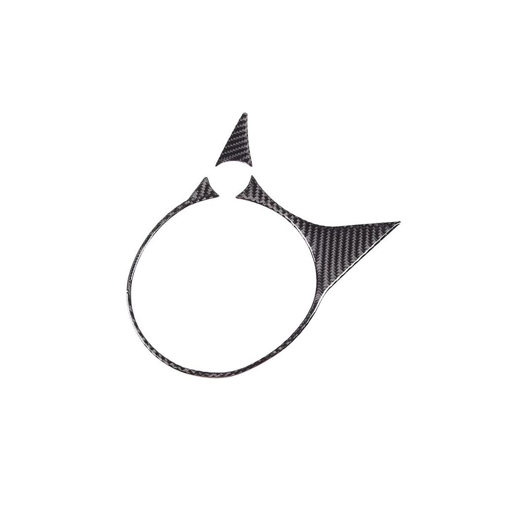 Sauicemy Carbon Fiber Cup Holder Cup Holder Drink Holder Protective Interior Car Decorative Trim Kit for Fiat 500 Fiber Look Cup Cover, Sticker,