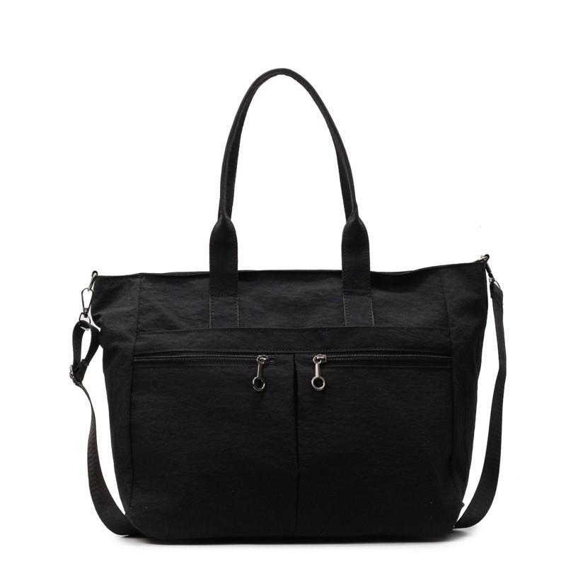 Minimalist Nylon Bag For Women With Zipper Closure And Inner Pocket For Daily Use