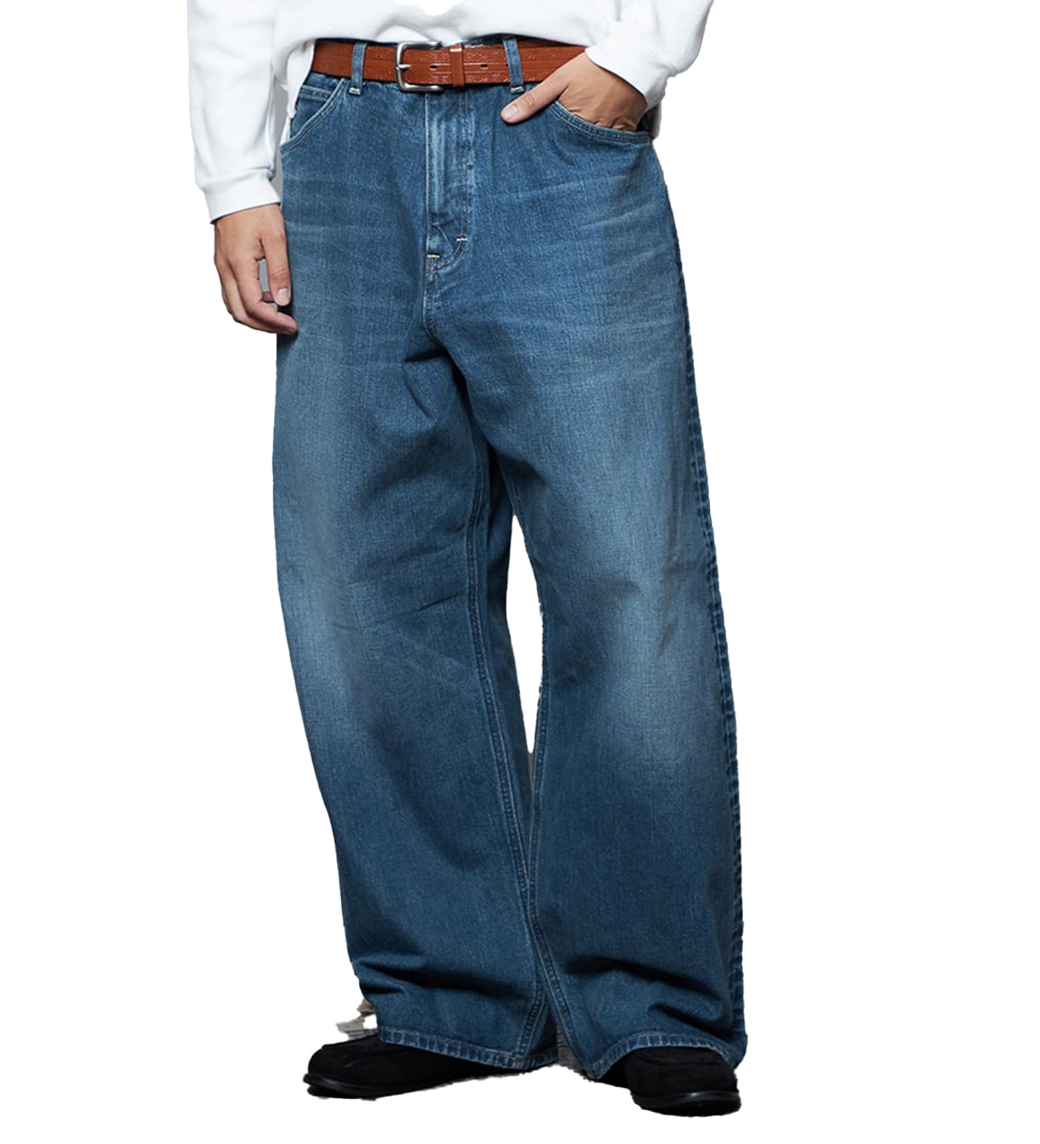 Lee 101 101-Z WIDE denim pants L PlusLong blue синий