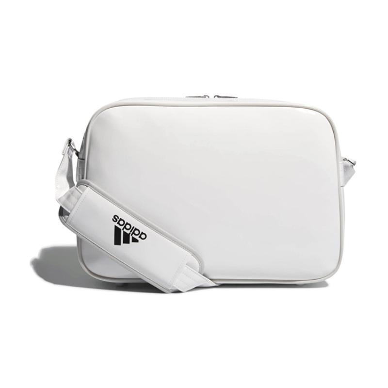 Adidas Polyurethane Sports Bag, Travel Bag, Shoulder Bag Unisex White Adidas CX4041