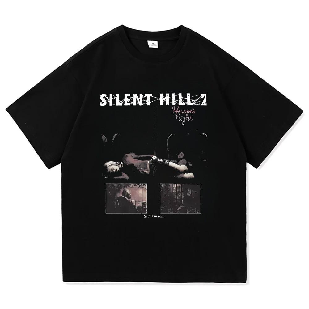 

Men Women Silent Hill Round Neck Tees New Arrival TShirt Cotton Tops Funny Short Sleeve Fashionable Streetwear Hotselling S