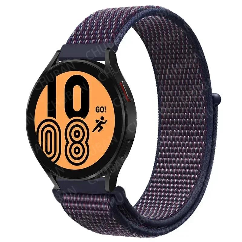 20mm/22mm Nylon Loop For Samsung Galaxy Watch 7/6/4/Classic/3/5/pro/Active 2 Sport Breathable Band Huawei Watch GT 4-3-2e Strap